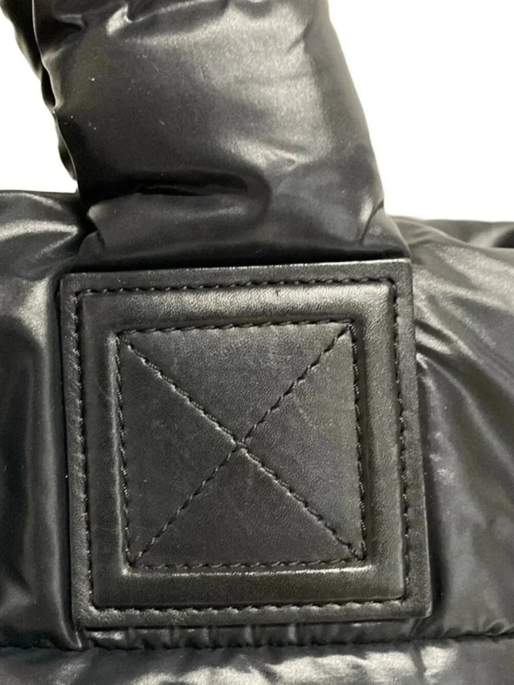 CHANEL Coco Cocoon PM Black Nylon Leather Tote Bag